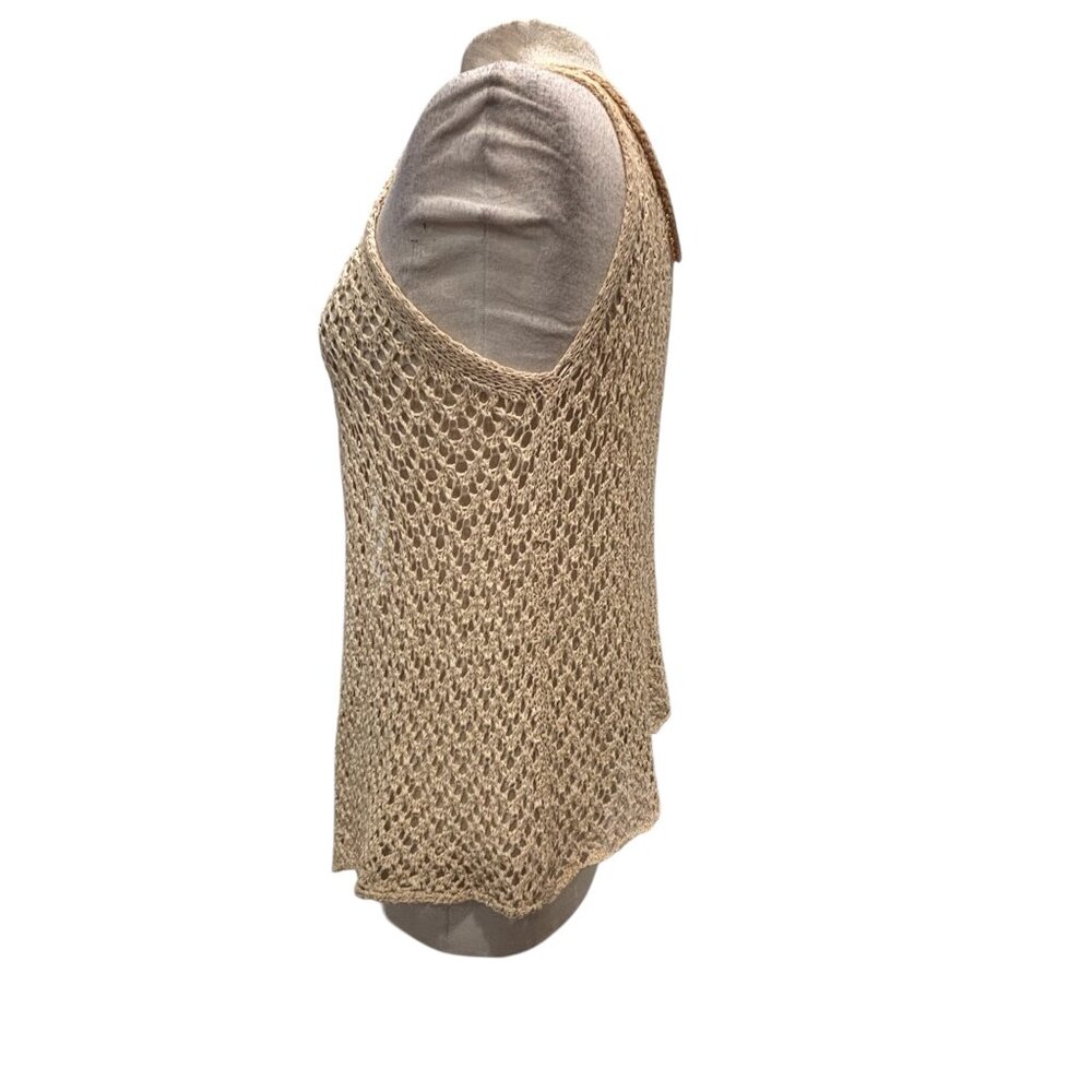 Urban Outfitters Crochet Knit Tank Boho Festival Beach Cover Up Top L - Picture 3 of 8